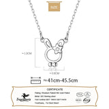 Trustdavis 925 Silver Sweet Rabbit Pendant Necklace for Daughter