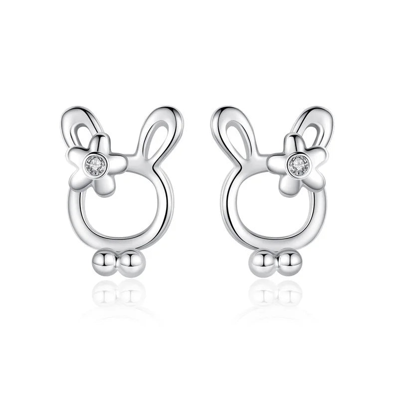 Trustdavis 925 Silver Sweet Rabbit Pendant Necklace for Daughter