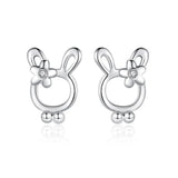 Trustdavis 925 Silver Sweet Rabbit Pendant Necklace for Daughter