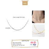 Trustdavis 925 Sterling Silver Twisted Slices Chain Choker Necklace