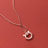 Trustdavis 925 Silver Little Tiger Bird Cat Rabbit Pendant Necklace