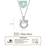 Trustdavis 925 Silver Little Tiger Bird Cat Rabbit Pendant Necklace