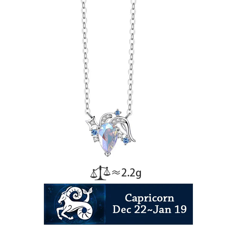 Trustdavis 925 Silver Necklace Stone Constellation Pendant Jewerly DS3516