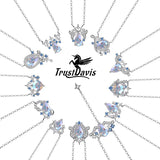 Trustdavis 925 Silver Necklace Stone Constellation Pendant Jewerly DS3516