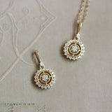 Trustdavis 925 Sterling Silver Sun Flower Pendant Necklace