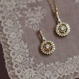 Trustdavis 925 Sterling Silver Sun Flower Pendant Necklace