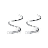 Trustdavis 925 Sterling Silver Women's Spiral Ear Bones Ear Buckle