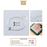 Trustdavis 925 Silver Beads Snake Chain Anklet Bracelet Women Gift