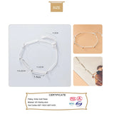 Trustdavis S925 Geometric Rectangle Bracelet for Women