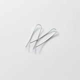 Trustdavis 925 Silver Tiny Hook Earrings Anti-allergy S