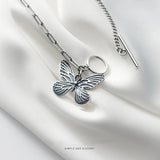 Trustdavis 925 Silver Butterfly Chain Bracelet Women Wedding Party Jewelry
