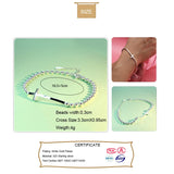 Trustdavis 925 Silver Cross Bracelet for Women