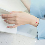 Trustdavis 925 Silver Love Heart Bracelet Wedding Jewelry