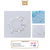 Trustdavis 925 Silver Double Chain Layer Bracelet For Women Girls DS1867