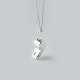 Trustdavis 925 Silver Whistle Necklace for Women Girls DT24