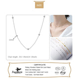 Trustdavis 925 Sterling Silver Small Beads Pendant Necklace For Women