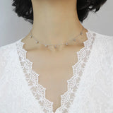 Trustdavis 925 Silver Tassel Beads Pendant Necklace For Women DS2103