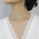 Trustdavis 925 Silver Tassel Beads Pendant Necklace For Women DS2103