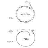 Trustdavis 925 Silver Chain Charm Bracelet for Women - Birthday Gift
