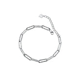 Trustdavis 925 Silver Chain Charm Bracelet for Women - Birthday Gift