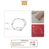 Trustdavis 925 Silver Romantic Heart Bracelet DB1174