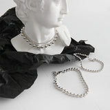 Trustdavis 925 Silver Sweet Beads Chain Bracelet For Women Wedding Party