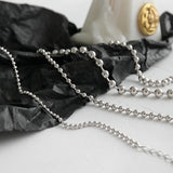 Trustdavis 925 Silver Sweet Beads Chain Bracelet For Women Wedding Party