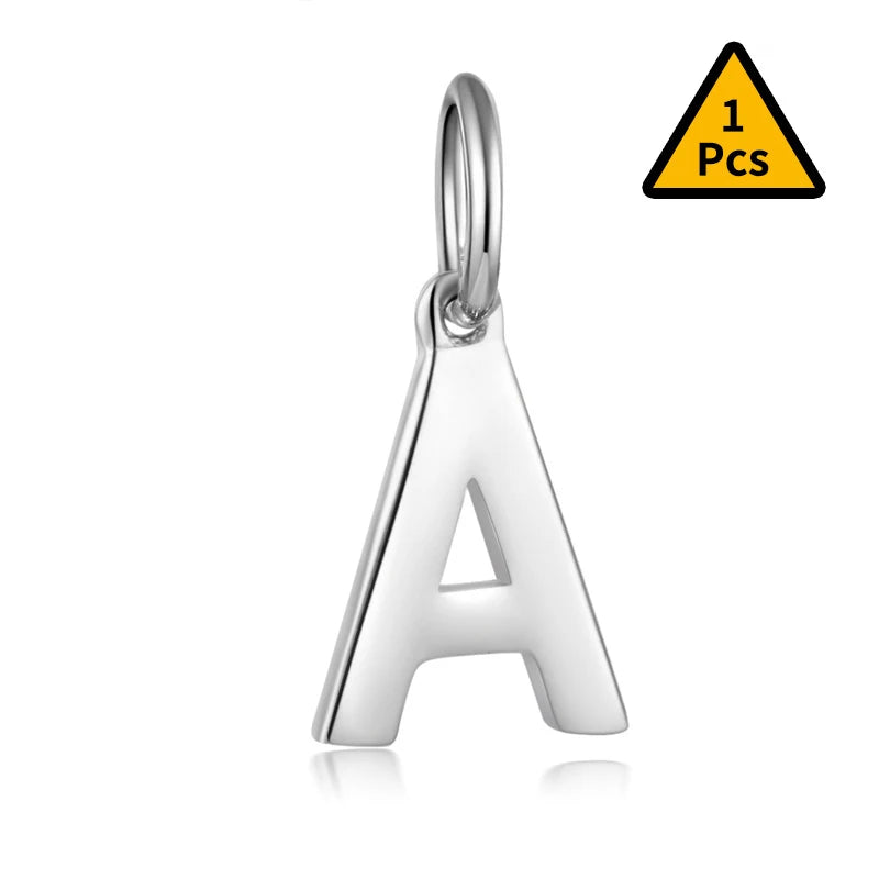 Trustdavis 925 Silver 26 Letters Pendant For Women Girls Jewelry