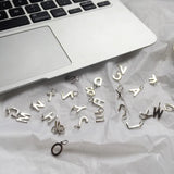 Trustdavis 925 Silver 26 Letters Pendant For Women Girls Jewelry