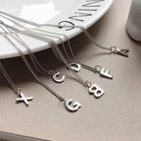 Trustdavis 925 Silver 26 Letters Pendant For Women Girls Jewelry