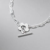 Trustdavis 925 Silver Flower Chain Bracelet Wedding Jewelry DB1193