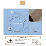 Trustdavis 925 Silver Clear Zircon Bracelet For Women Wedding DA2703