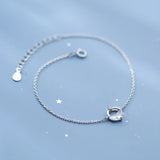 Trustdavis 925 Silver Clear Zircon Bracelet For Women Wedding DA2703