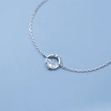 Trustdavis 925 Silver Clear Zircon Bracelet For Women Wedding DA2703