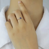 Trustdavis 925 Sterling Silver Sweet Hexapos CZ Rings