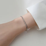 Trustdavis 925 Silver Red Garnet Beads Bracelet Wedding Party Fine Jewelry