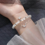 Trustdavis Opal Moon Star CZ Bracelet Wedding Jewelry
