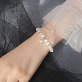 Trustdavis Opal Moon Star CZ Bracelet Wedding Jewelry