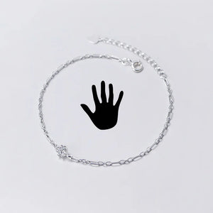 Trustdavis 925 Silver CZ Bracelet Anklets Women Wedding Jewelry DA1251