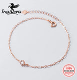 Trustdavis 925 Silver CZ Bracelet Anklets Women Wedding Jewelry DA1251