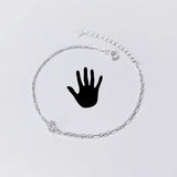 Trustdavis 925 Silver CZ Bracelet Anklets Women Wedding Jewelry DA1251