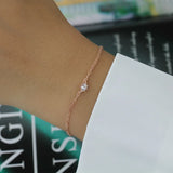 Trustdavis 925 Silver CZ Bracelet Anklets Women Wedding Jewelry DA1251