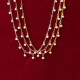 Trustdavis 925 Silver Pearl Short Necklace for Women Wedding Jewelry Gift