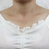 Trustdavis 925 Silver Romantic Heart Pendant Necklaces For Women