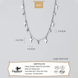 Trustdavis 925 Silver Sweet Cross CZ Necklace For Women Wedding Anniversary