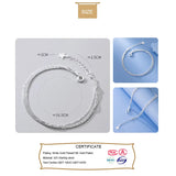 Trustdavis 925 Silver Star 3 Layer Beads Chain Bracelet Wedding DB394