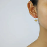 Trustdavis 925 Sterling Silver Sweet Insect Bee Pendant Hoop Earrings