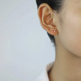 Trustdavis 925 Sterling Silver Sweet Cat Stud Earrings