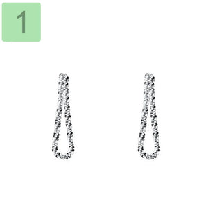 Trustdavis 925 Sterling Silver Sweet Sky Star Chain Stud Earrings for Women