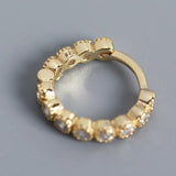 Trustdavis 925 Silver Colorful Zircon Ear Buckle Wedding Party Earring DA2643